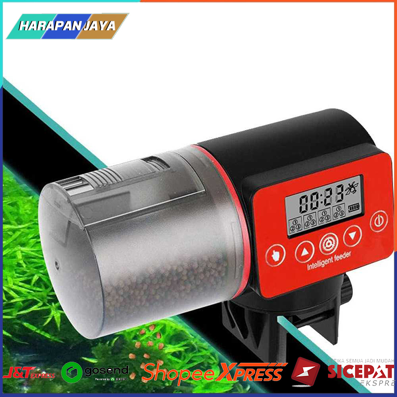 Alat Pakan Ikan Otomatis / Dispenser Makanan Ikan Aquarium Automatic Food Timer