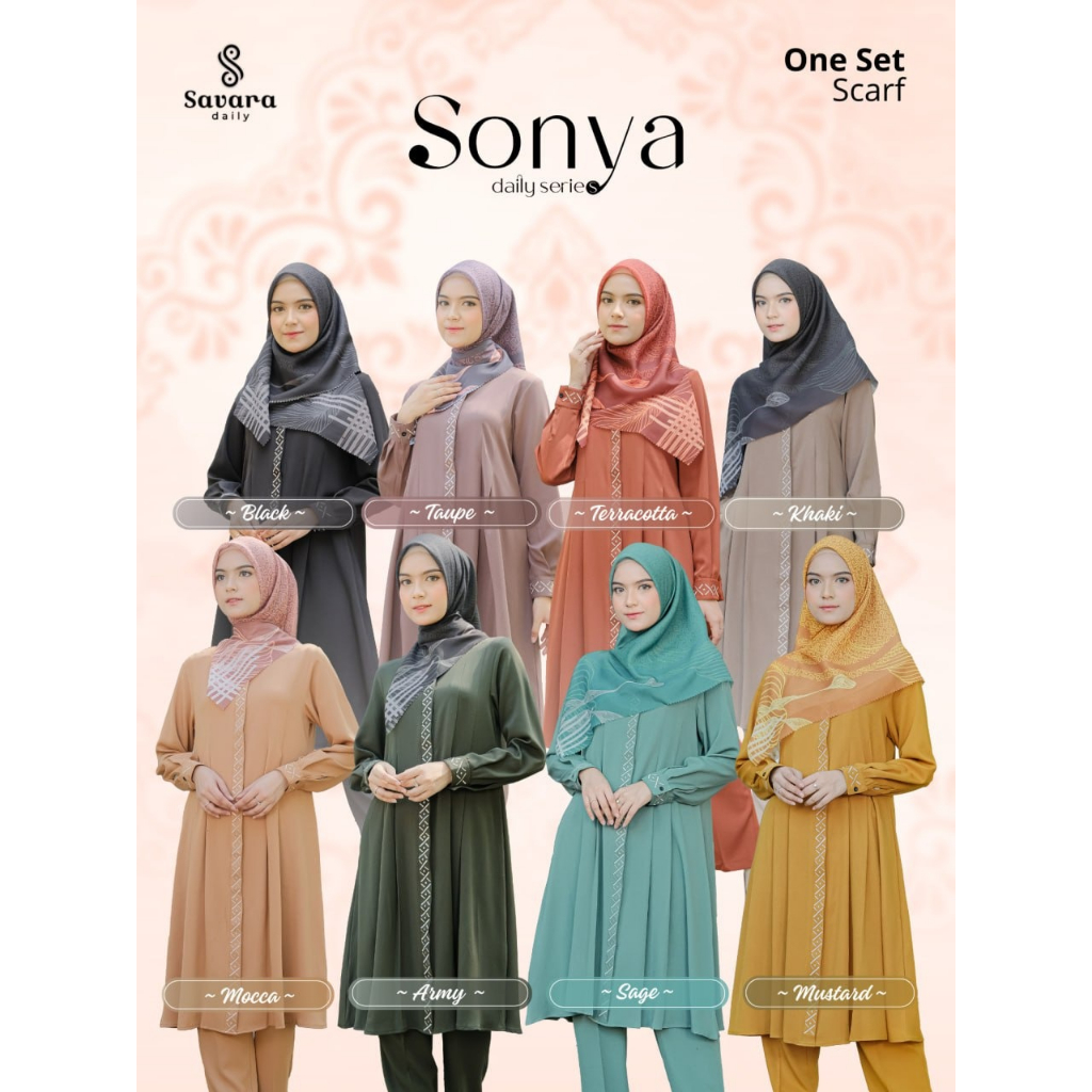 SAVARA DAILY SONYA SERIES ONE SET SCARF