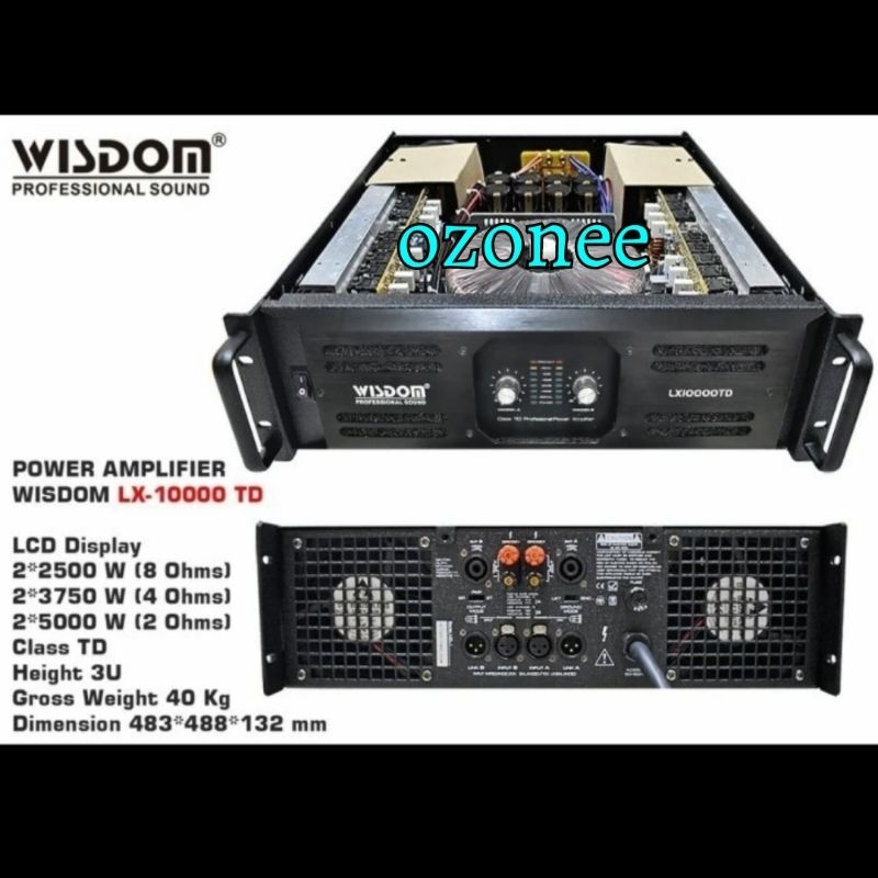 POWER AMPLIFIER WISDOM LX10000 LX 10000 CLASS TD GARANSI ORIGINAL