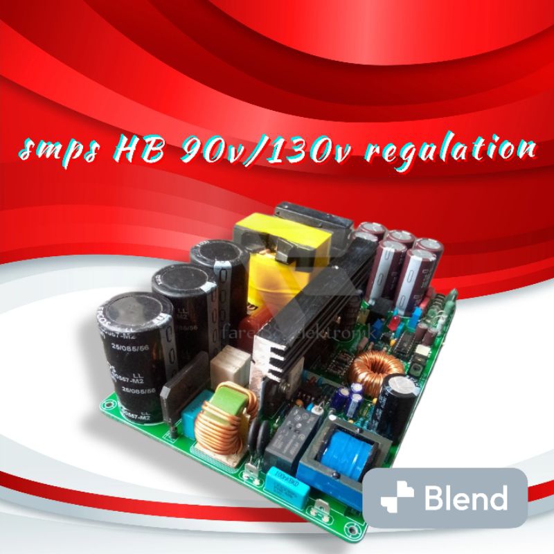 smps HB regulasi adjustable 90v s/d 130v anti konslet