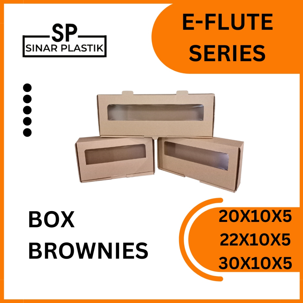 

Kotak Dus Brownies Window / Box Brownies / Dus Kue Brownies / Box Hampres SN. [Min order 5pcs]