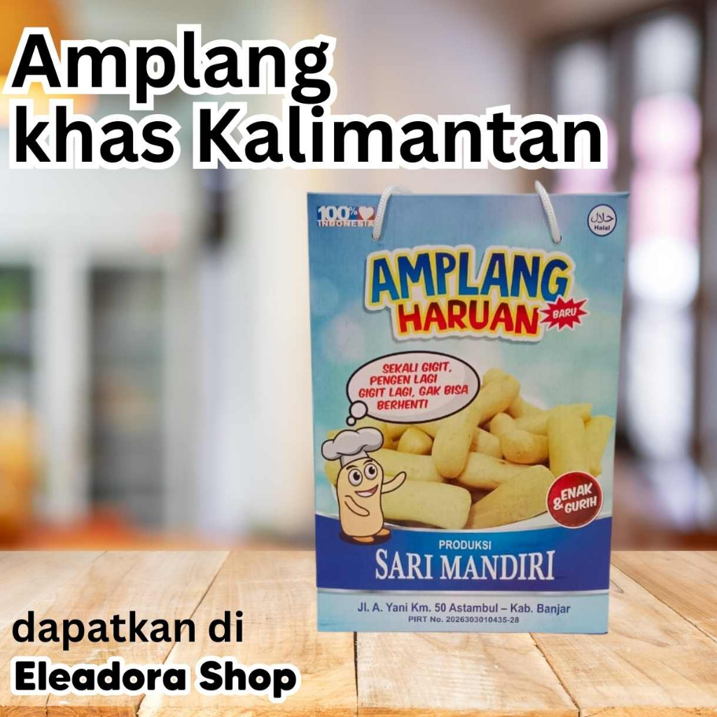 

Amplang Sari Mandiri - Ikan Haruan - Kotak Besar - Amplang Ikan Khas Banjar Kalimantan Selatan