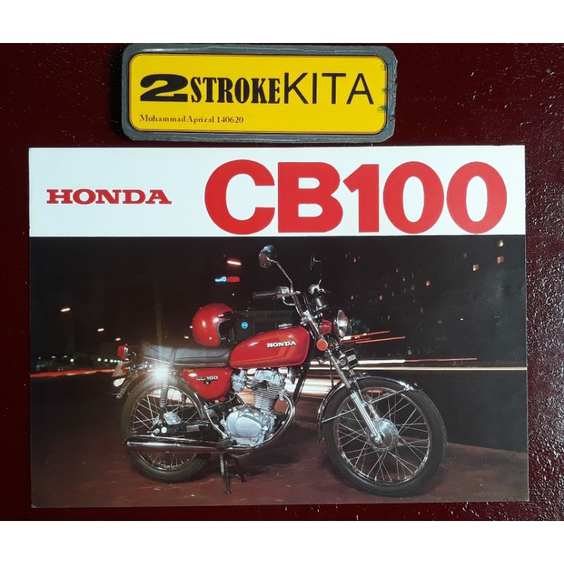 

HONDA CB 100. BROSUR ORIGINAL