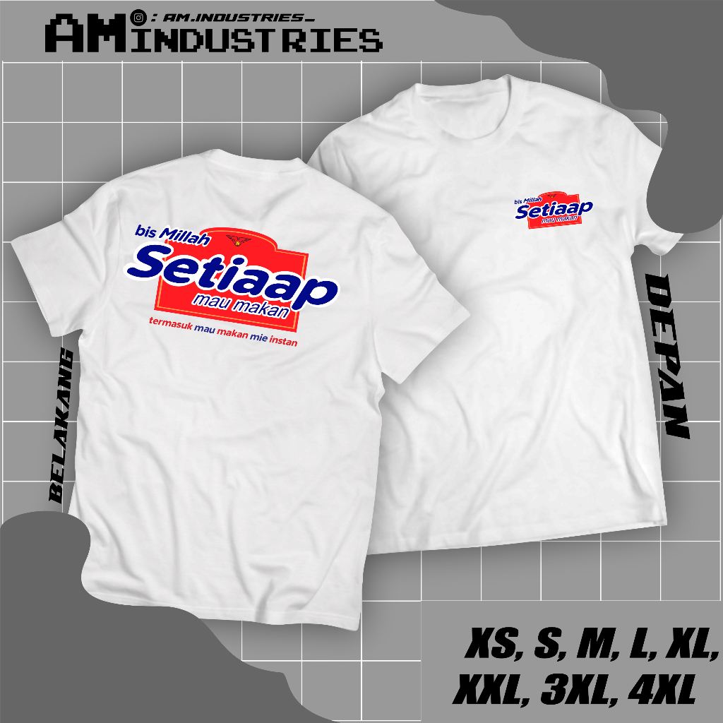 KAOS PLESETAN - MI SEDAP KATUN COMBED 30s