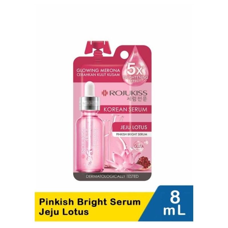 Rojukiss pinkish bright serum jeju lotus 8Ml