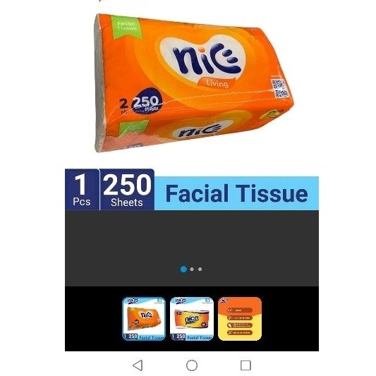 Tissue Nice 250 sheet