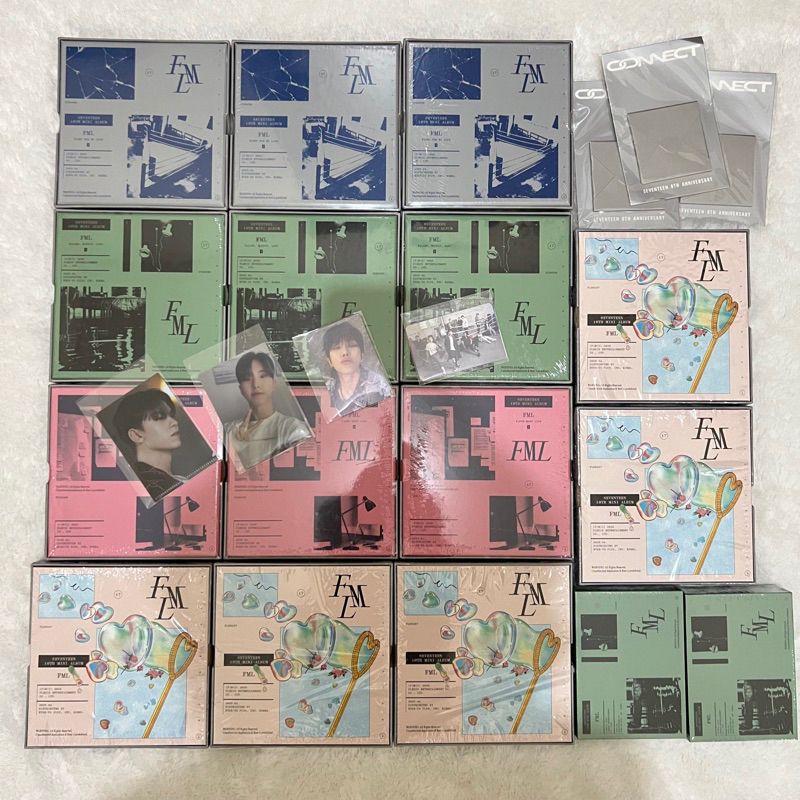 ALBUM SEALED Seventeen 10th Mini FML Reg A B C ver Svt Merchandise TC Trading Card Shopeer Bag Light