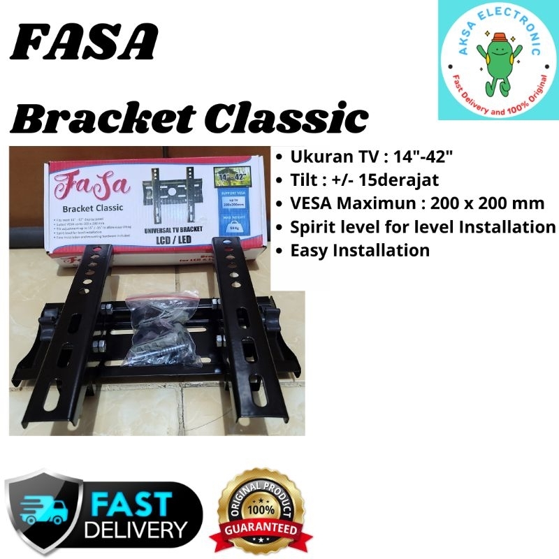 BRACKET TV FASA 14" - 42" LED TV