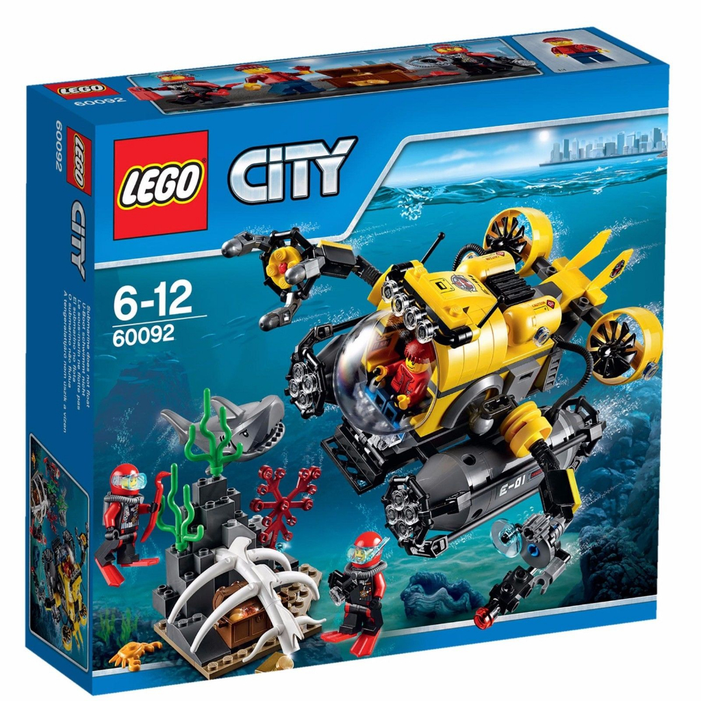 LEGO City - 60092 Deep Sea Submarine Set Building Kid Toy Ocean National Geographic Explorers Creato