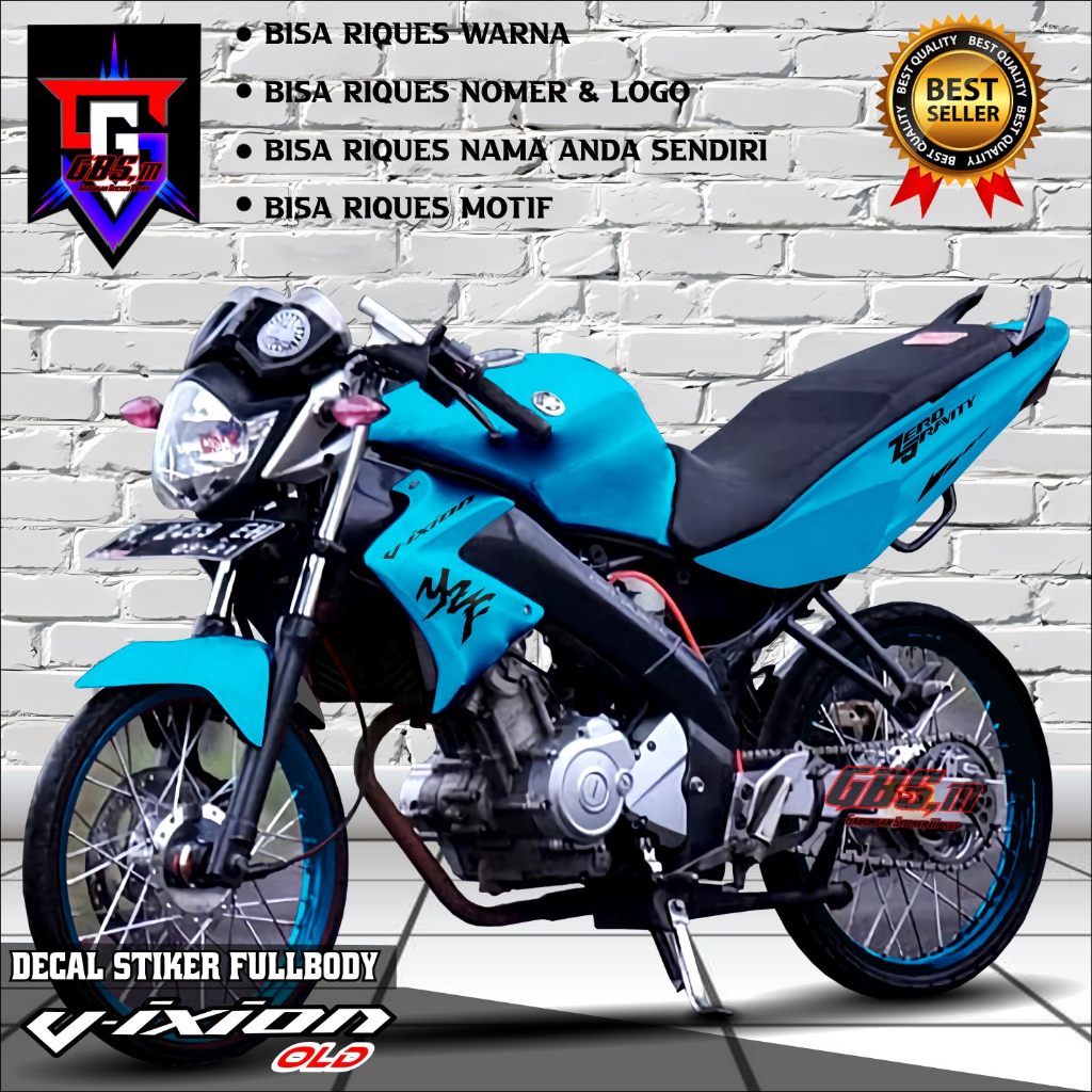TERBARU Decal Sticker Variasi Fullbody Vixion Old Stiker Polos Simpel