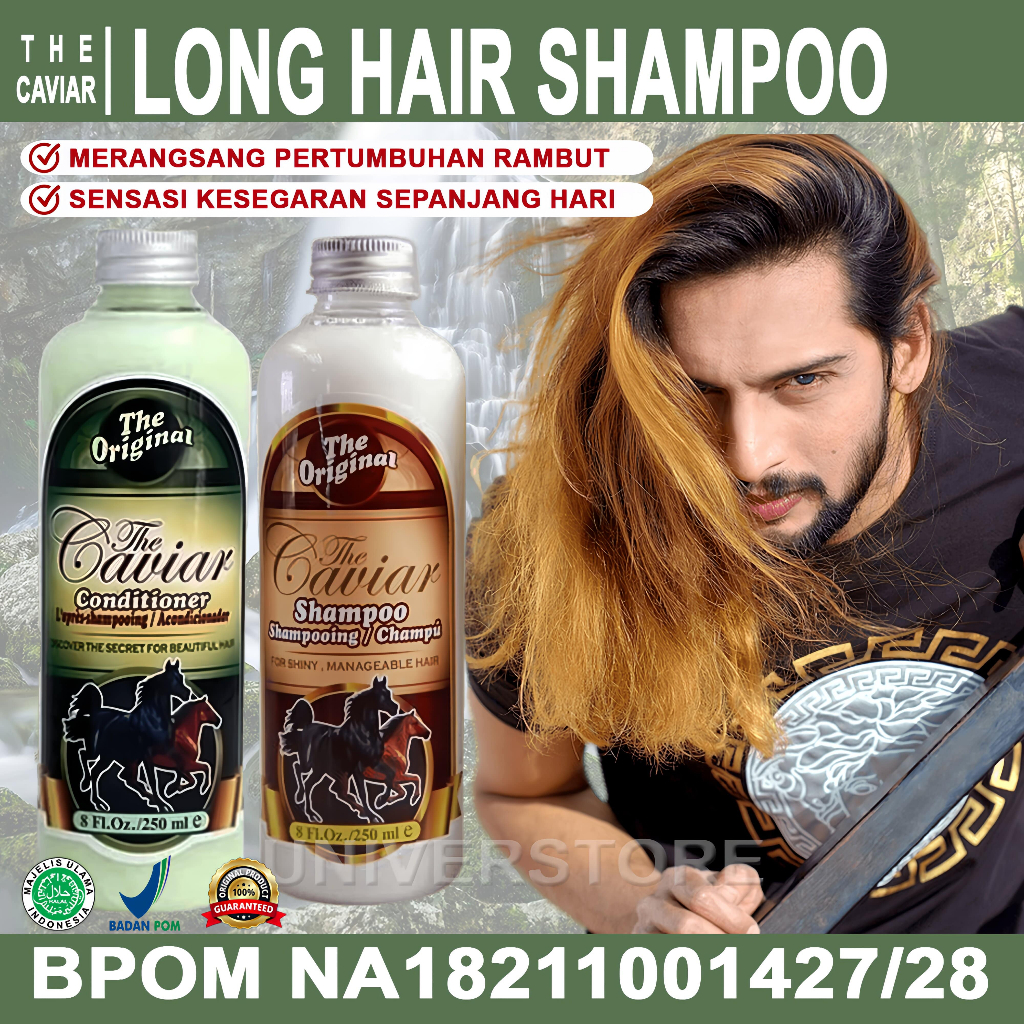 The Caviar Shampo Kuda Pemanjang Rambut Cepat Penumbuh Penyubur Rambut Rontok Botak Dan Rusak