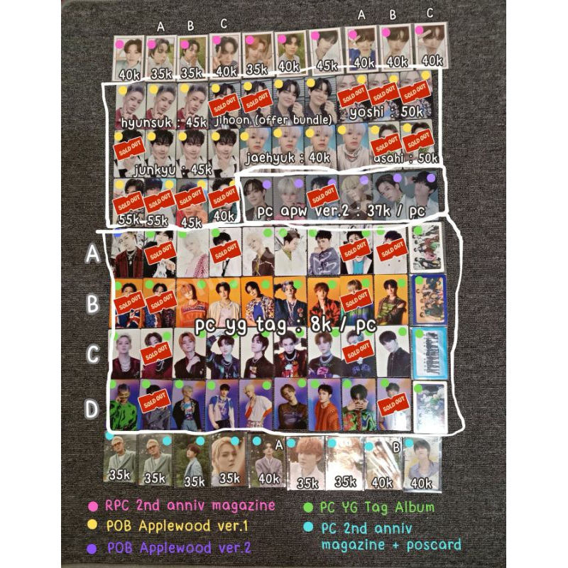 Photocard Treasure Ready Ina Wts Rpc 2nd Anniv Magazine POB Applewood 1 2 Apw PC YG Tag Album Anniv 