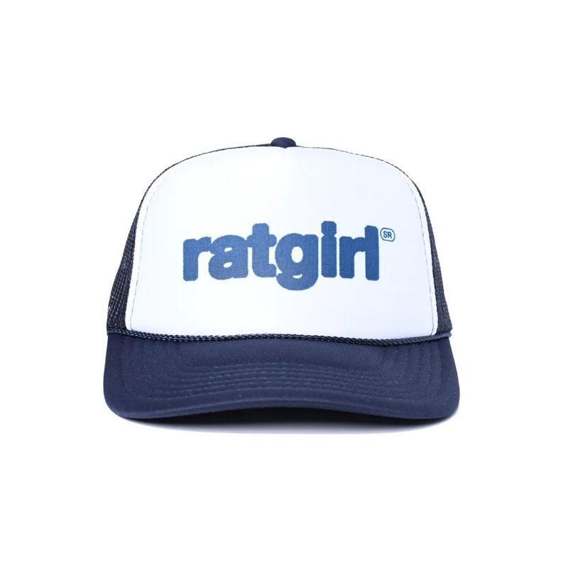 STRAY RATS RATGIRL TRUCKER HAT - NAVY