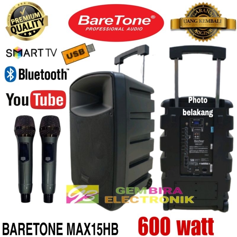 Speaker Aktif Portable Meeting BARETONE MAX15HB MAX 15HB MAX 15 HB