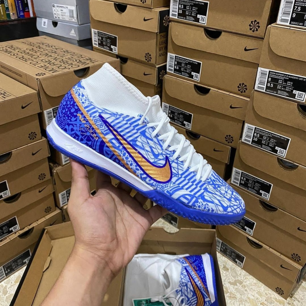 Sepatu Futsal Nike Zoom Mercurial Superfly 9 Academy CR7 IC Original DQ5312-182
