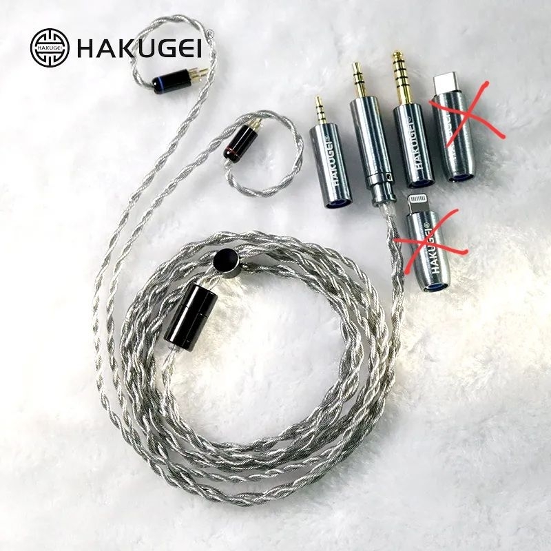 Hakugei Obsidian (Tacable) Modular 2pin/QDC/MMCX Earphone Cable