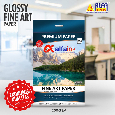

LIMITED (ALFAINK) FINE ART PAPER 200GSM (KERTAS FOTO)