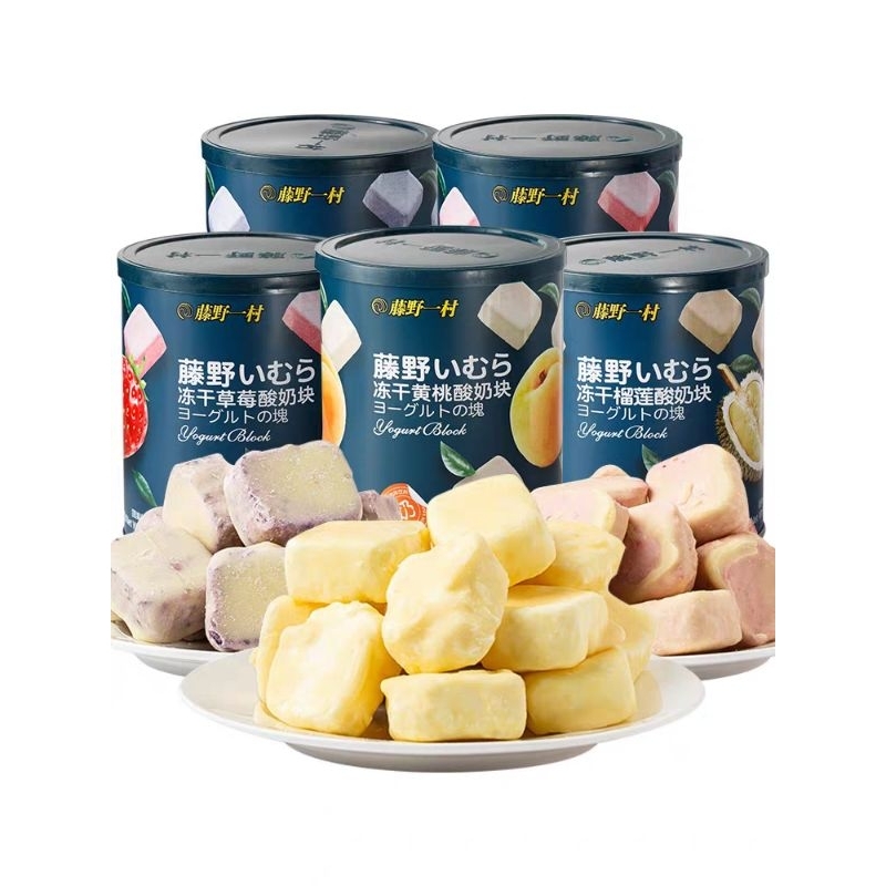 

cemilan yogurt blockteng ye yi cun 4 flavor 藤野一村酸奶块