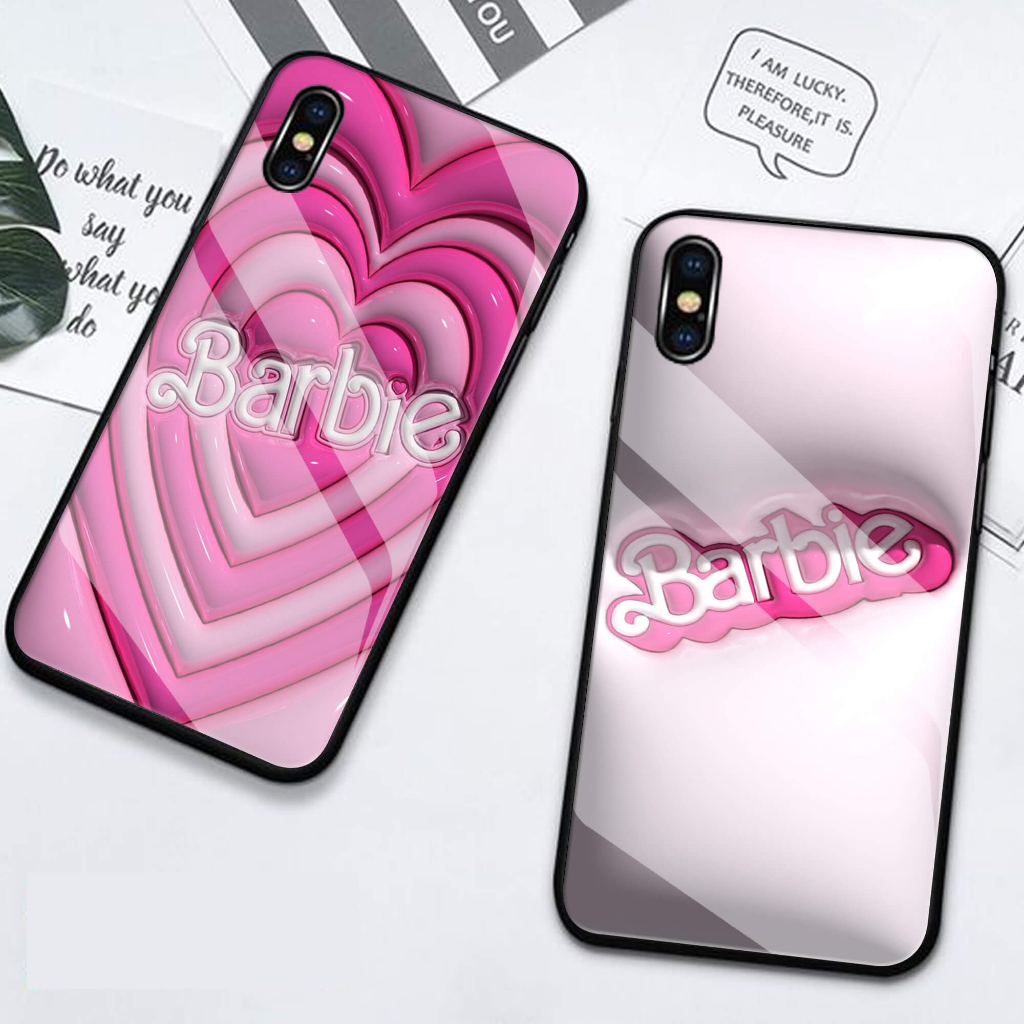 (Q55) Softcase Kaca Barbie For All type Samsung Oppo Vivo Xiaomi Realme Iphone Infinix  - Case Aesth