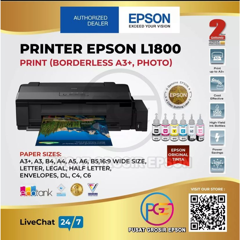 L1800 L-1800 L 1800  Epson Printer A3