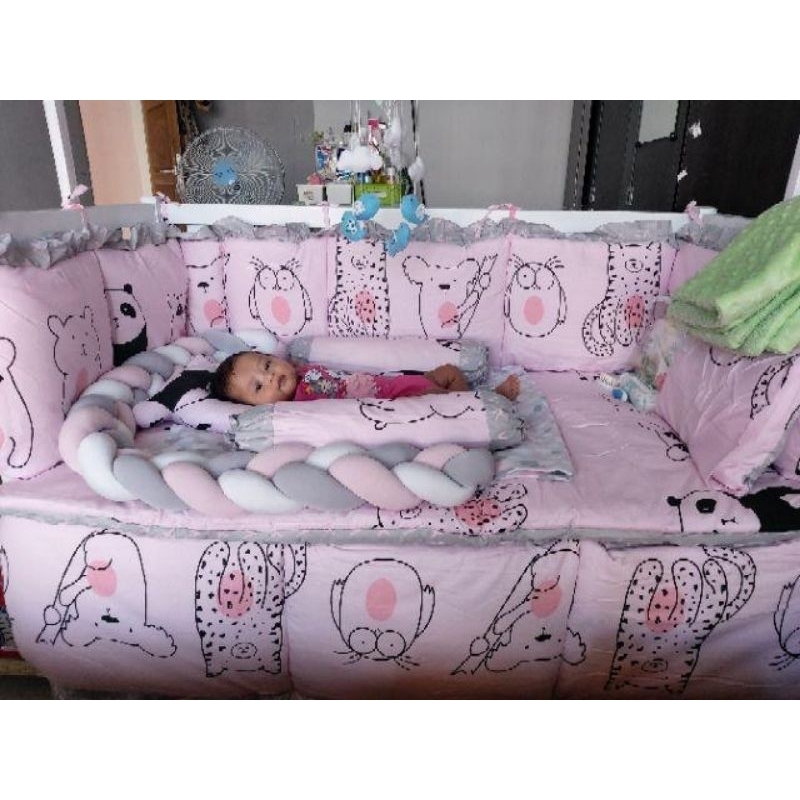 Bumper box bayi full set katun Jepang