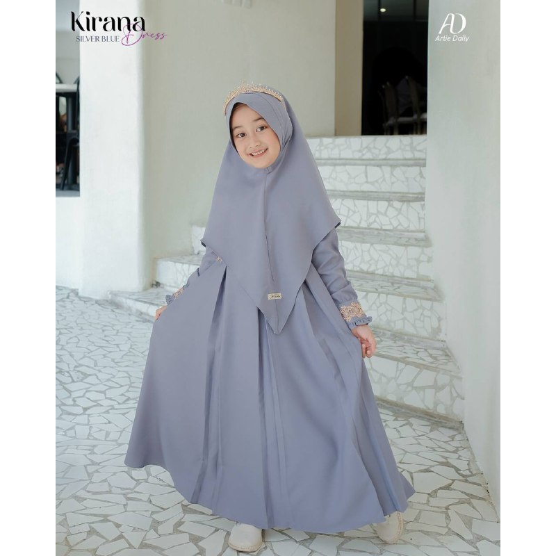 Kirana Dress Kids Set Khimar ORIGINAL By Artie Daily