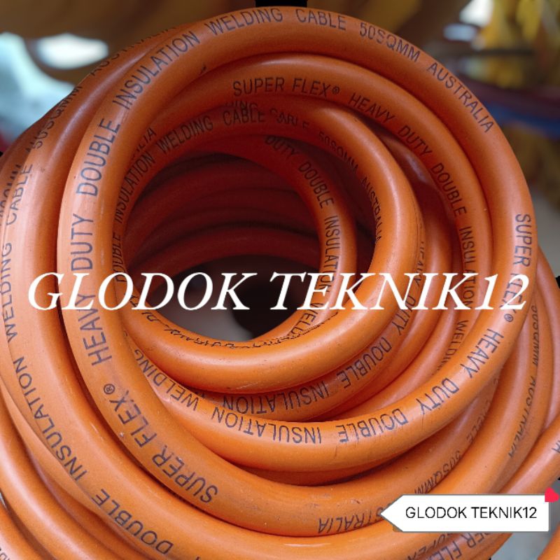 CABEL LAS SUPERFLEX 50MM FULL TEMBAGA / KABEL LAS SUPERFLEX 50MM FULL TEMBAGA