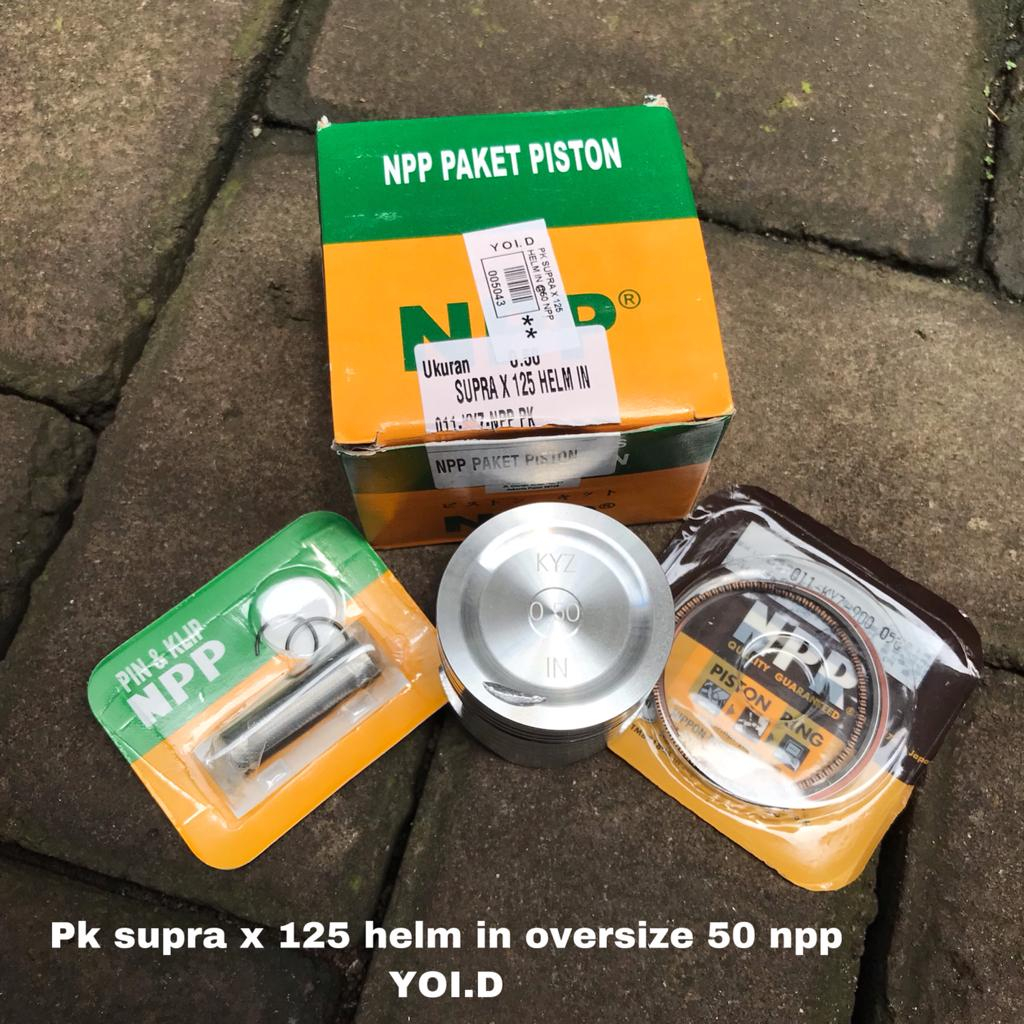 PISTON KIT SUPRA X 125 HELM IN OVERSIZE NPP // PISTON SEHER KIT SUPRA X 125 HELM IN OVERSIZE NPP