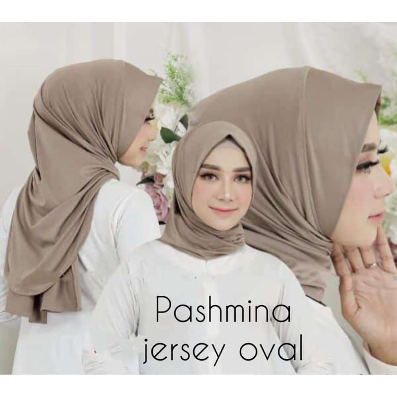 Pasmina instan Jersey oval pad | Pasmina oval curve