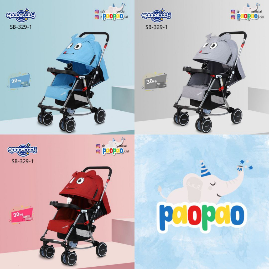 STROLLER SPACE BABY SB 329-1 BISA HADAP DUA ARAH