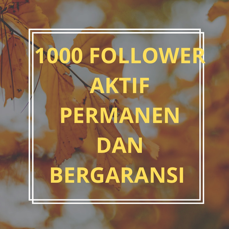 Follower Instagram Aktif Permanen HQ