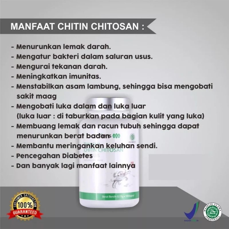 Chitin Chitosan Tiens Tianshi Tiansi Tiansi Citin Citosan Kitosan Asli Obat Herbal Untuk Penghilang 