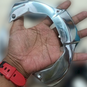 Cover Stoplamp Belakang FizR Poles Tutup Lampu Stop Stopan Blakang Fiz R Silver