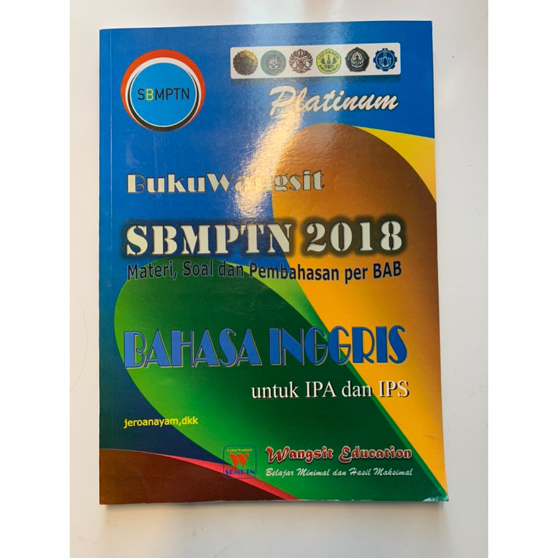 Buku Wangsit SBMPTN 2018 Bahasa Inggris