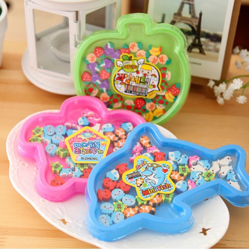 

PENGHAPUS KARET SATU SET MOTIF LUCU ISI BANYAK TERMURAH /