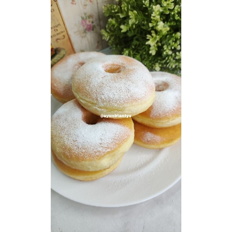 

Donat Polos isi 6 free gula halus