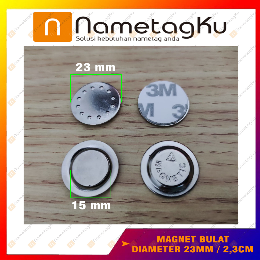 

Magnet Caution Bulat Name Tag/ Nama Dada/ Pin Lencana/ Diameter 23mm