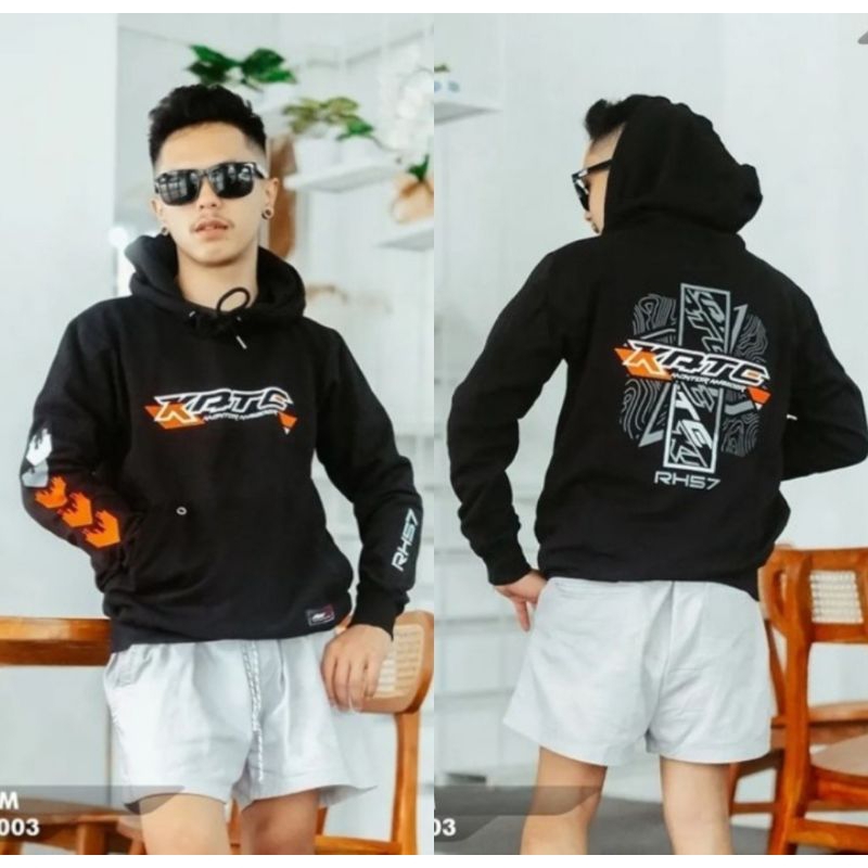 Sweater Hoodie Racing RH57 Katc Black