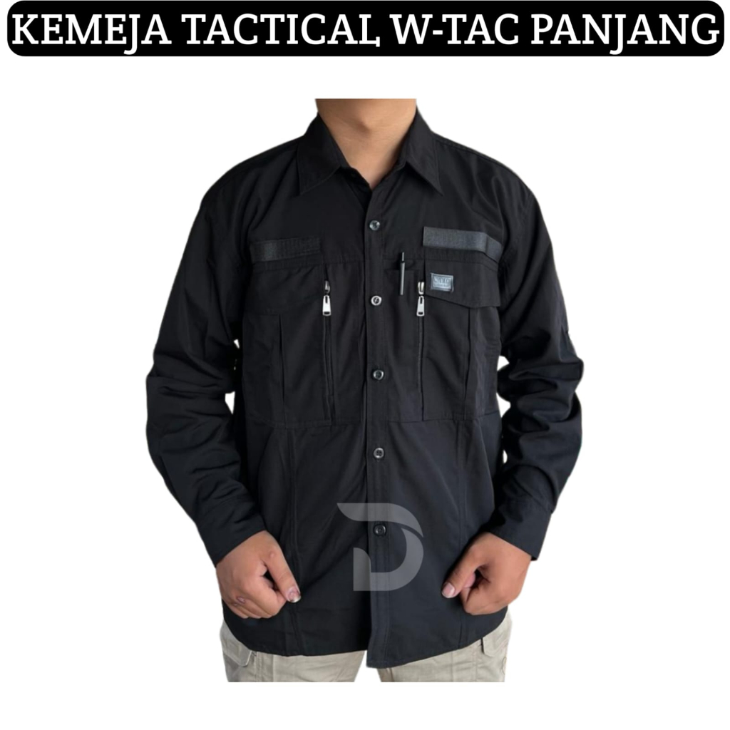 KEMEJA LAPANGAN TACTICAL W-TAC LENGAN PANJANG - BAJU LAPANGAN PDL TACTICAL