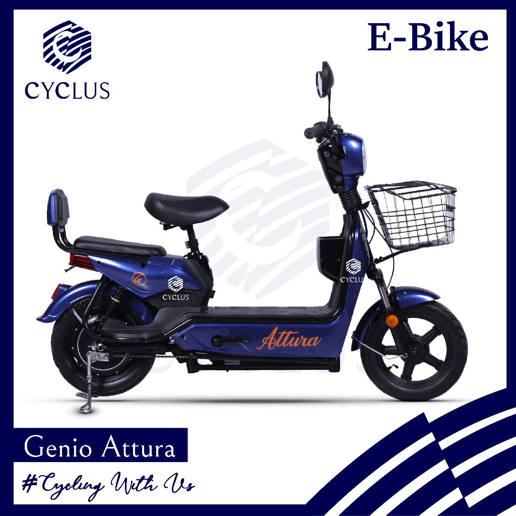 Sepeda Listrik Genio Attura / Attura FL Murah Canggih LED