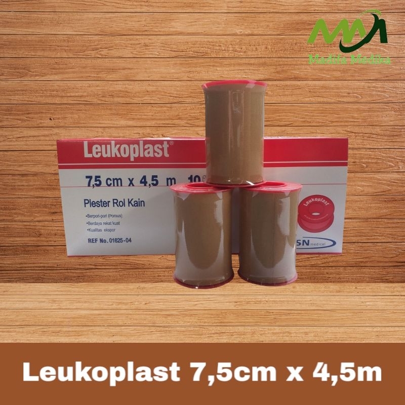 Plester Leukoplast 7,5cm x 4,5m  Plester Luka Kain Leukoplast