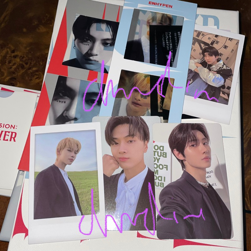first press enhypen dilemma : answer d:a album only unsealed pc polaroid bookmark niki jake pob bene