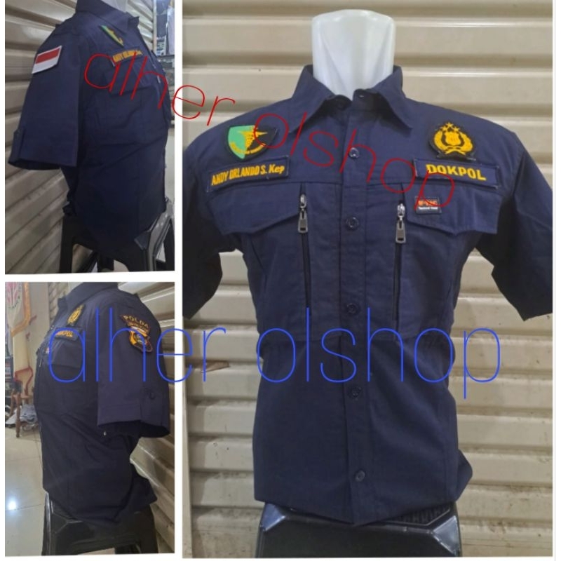 Kemeja tactical dokpol baju tactical dokpol kemeja tactical DOKKES baju tactical DOKKES kemeja tacti
