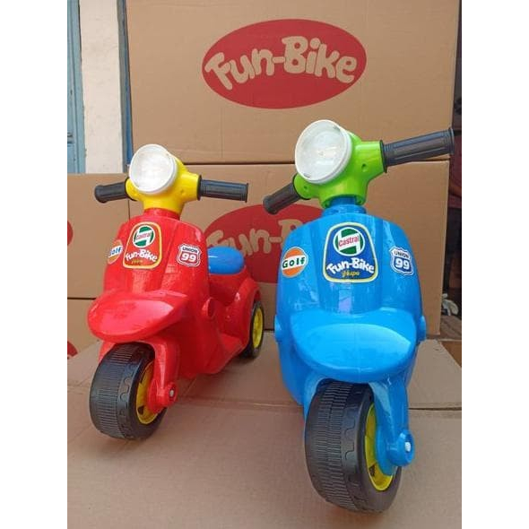 Mainan Anak Motor Vespa Plastik Mainan Anak Fun Bike Vespa Mini