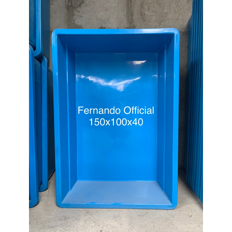 Bak Fiber Kotak / Kolam Fiber Persegi 150 x 100 x 40cm