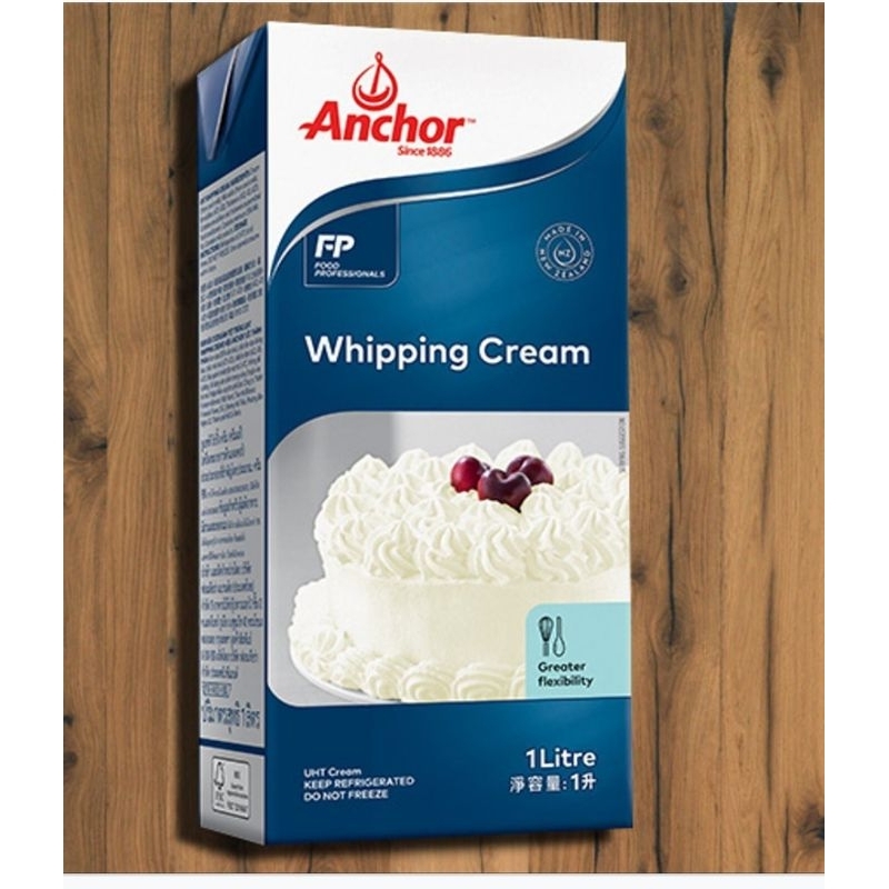 

anchor whipping cream kemasan 1ltr