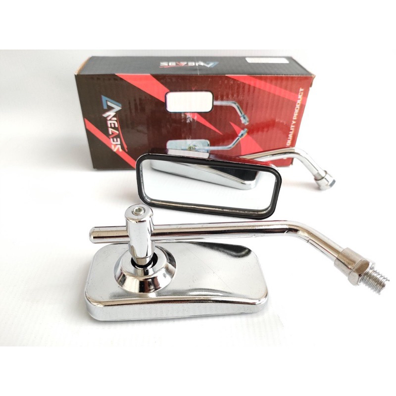 Promo Spion Kotak Day Crome Copy Daytona Kaca Putih Cembung Drat 12 Yamaha dan Drat 14 Honda