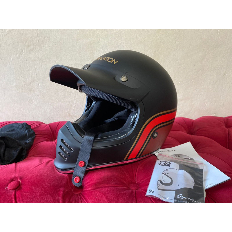 Helm JP helmet surya nation signature helm jadul helm retro cakil