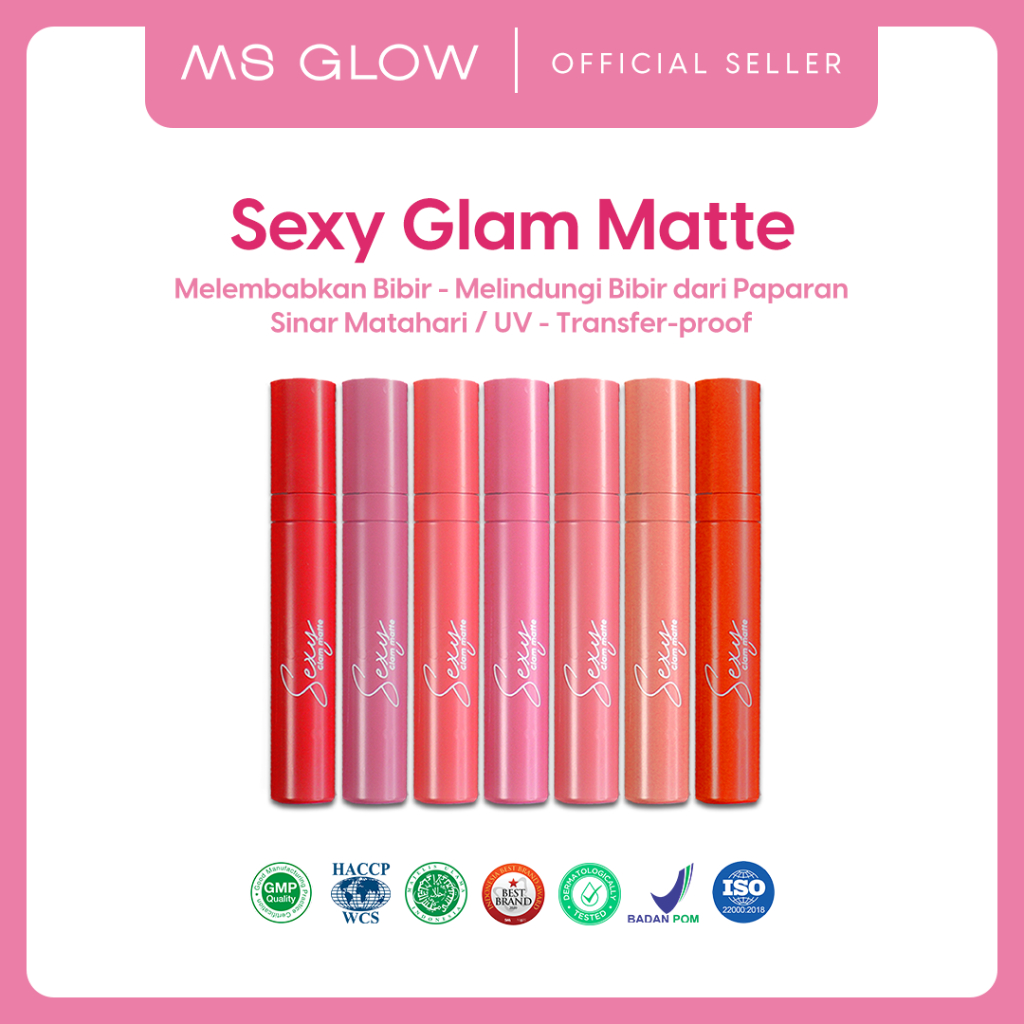 Sexy glam matte ms glow / Lipstik ms glow