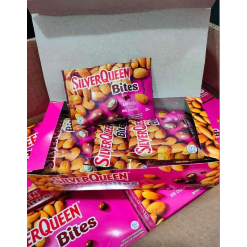

[COKELAT] Silverqueen Bites mede/almond kemasan 30gr